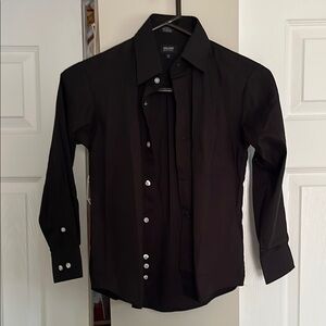 Black Button Down Shirt Classic Design